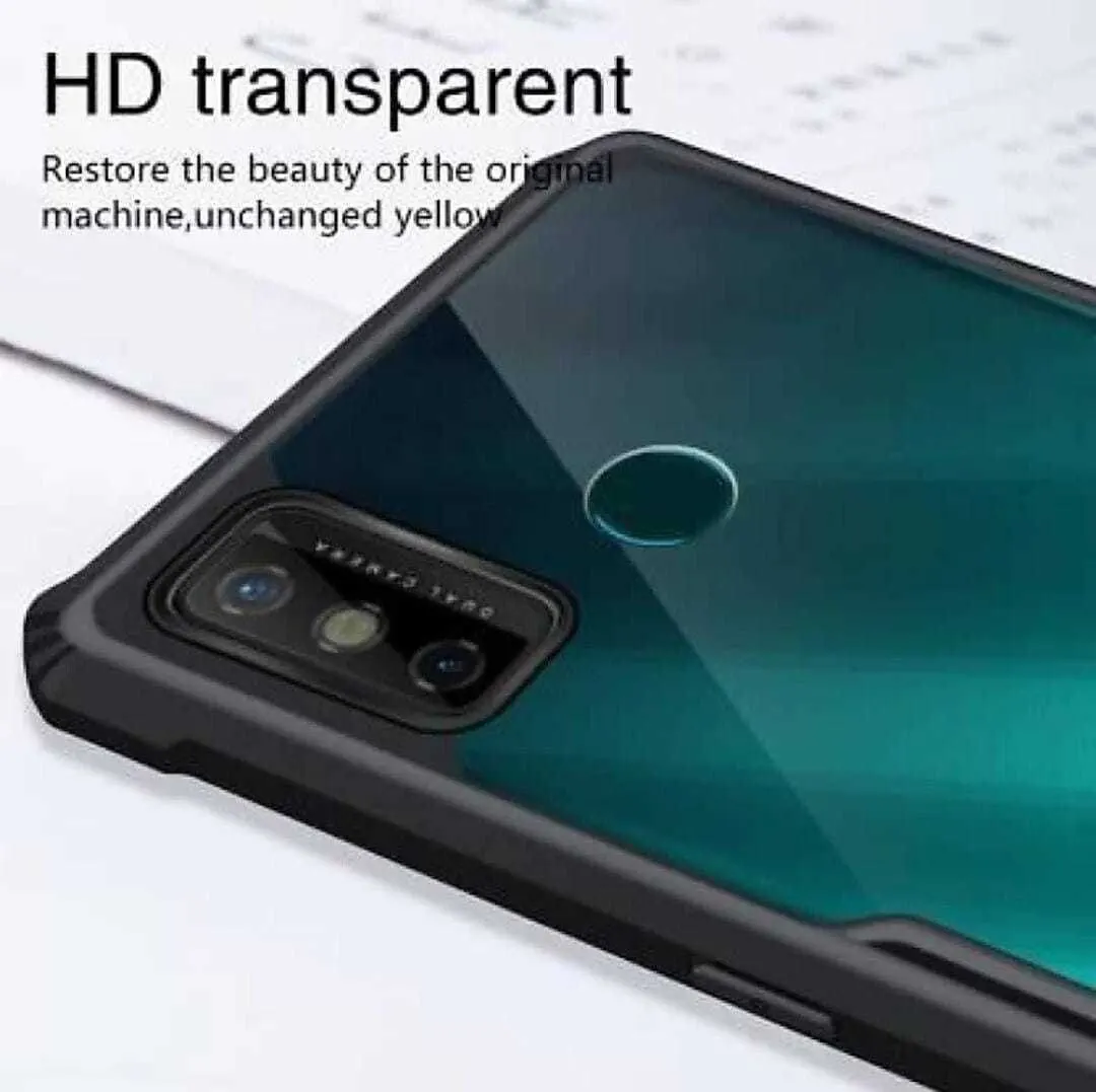 Micvir Back Cover for Tecno Spark 7 (Transparent, Black, Shock Proof, Polycarbonate, Pack of: 1) — image 3 of 4