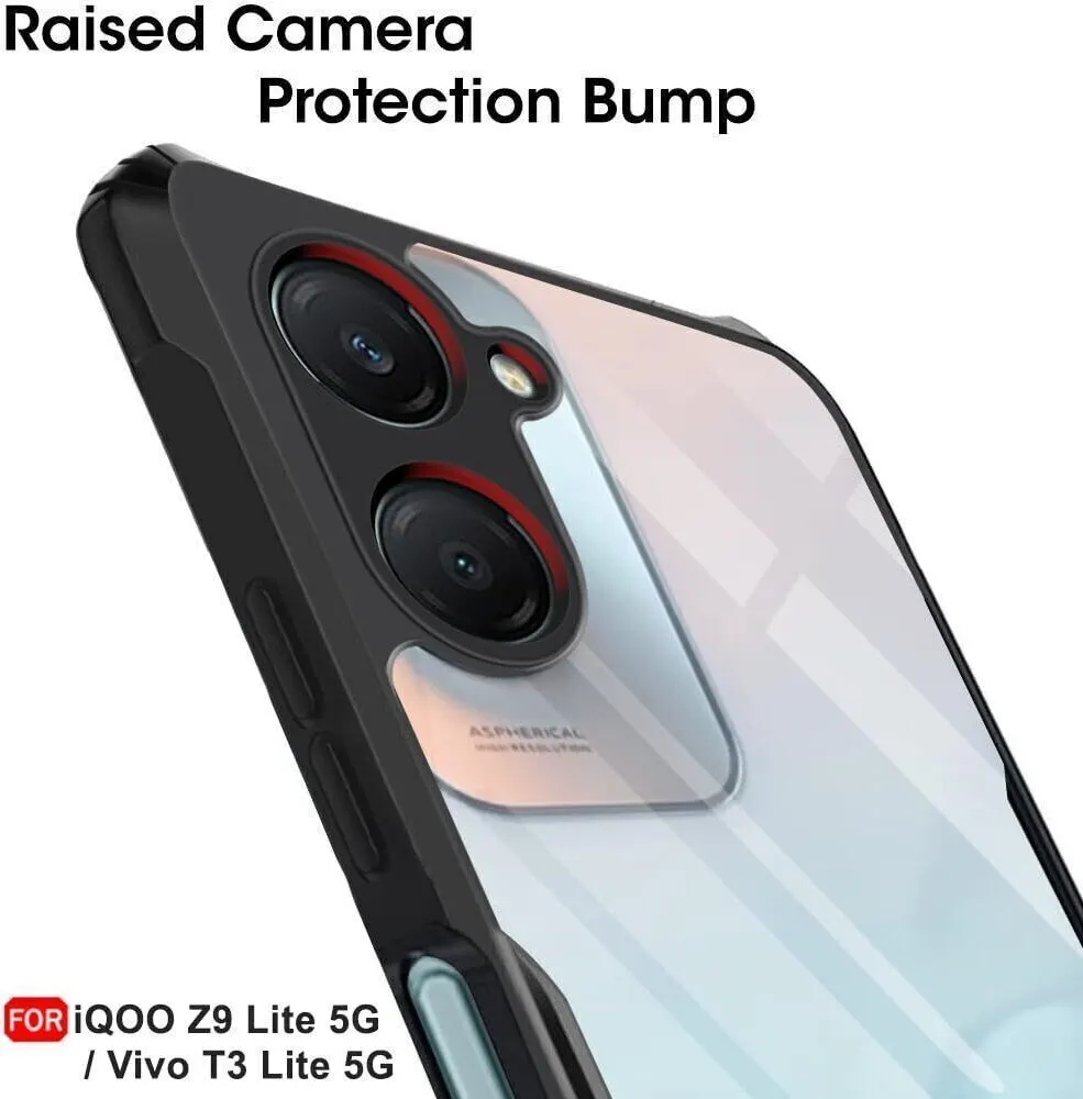 Micvir Back Cover for Vivo T3 Lite 5G (Transparent, Black, Shock Proof, Polycarbonate, Pack of: 1) — image 4 of 5
