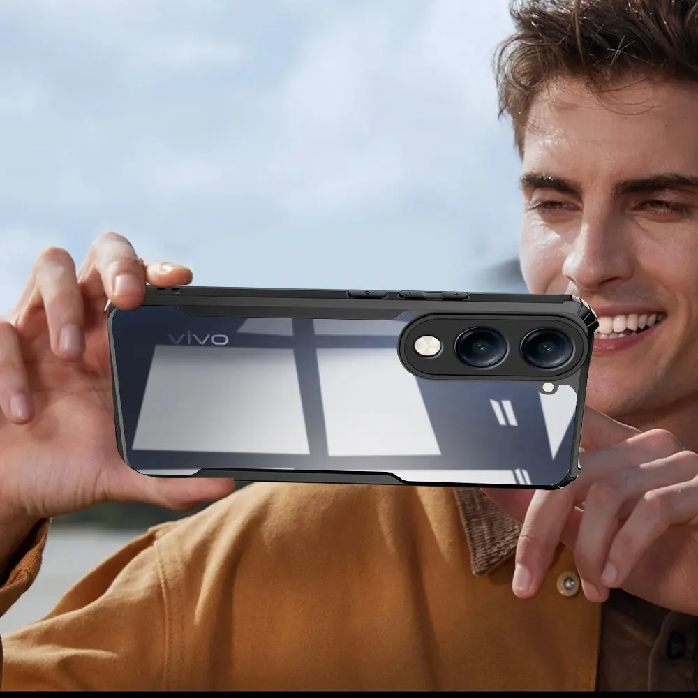 Micvir Back Cover for Vivo T4 Lite 5G (Transparent, Black, Shock Proof, Polycarbonate, Pack of: 1) — image 5 of 5