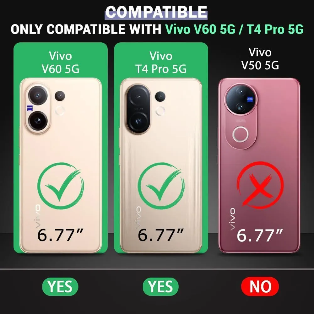 Micvir Back Cover for Vivo T4 Pro 5G (Transparent, Black, Shock Proof, Polycarbonate, Pack of: 1) — image 2 of 5