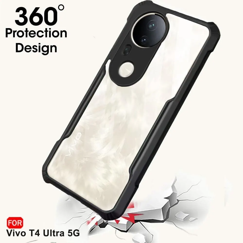 Micvir Back Cover for Vivo T4 Ultra 5G (Transparent, Black, Shock Proof, Polycarbonate, Pack of: 1) — image 2 of 5