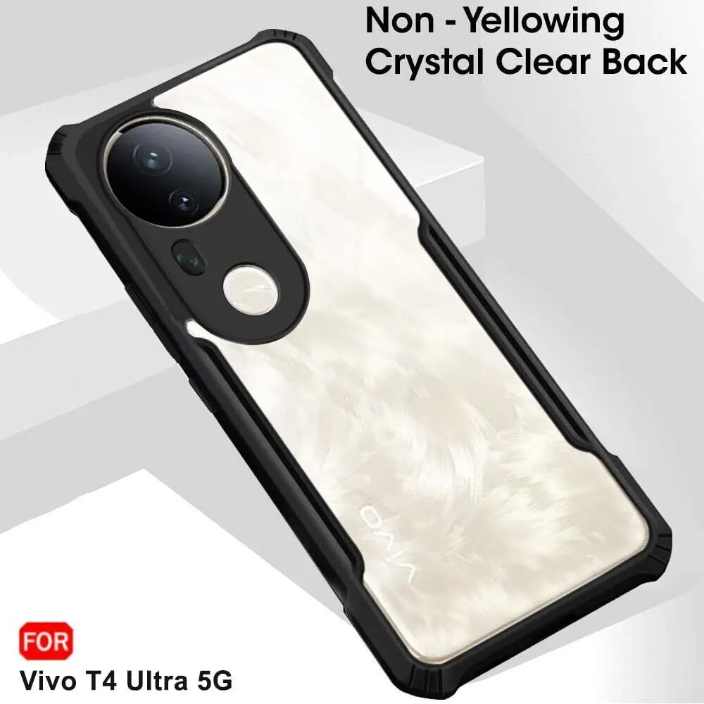 Micvir Back Cover for Vivo T4 Ultra 5G (Transparent, Black, Shock Proof, Polycarbonate, Pack of: 1) — image 3 of 5
