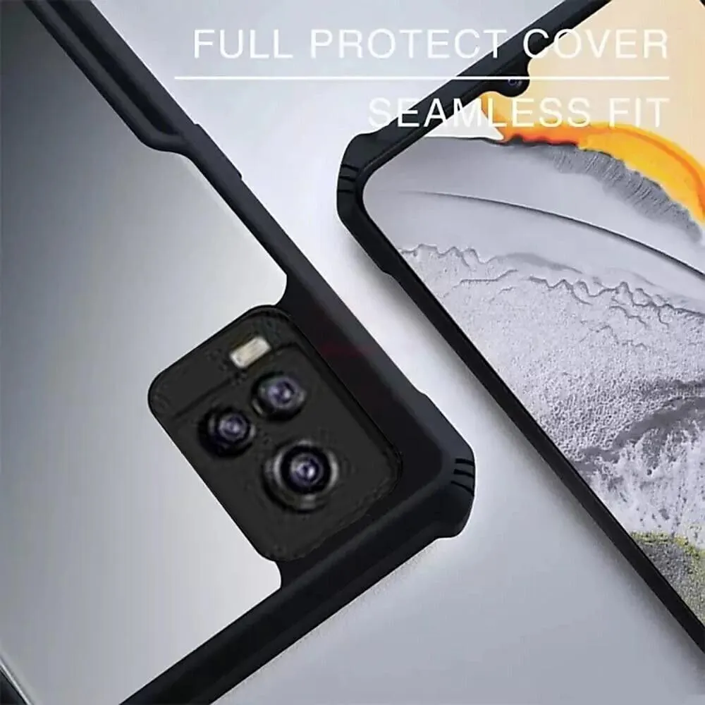 Micvir Back Cover for Vivo V20 (Transparent, Black, Shock Proof, Polycarbonate, Pack of: 1) — image 3 of 5