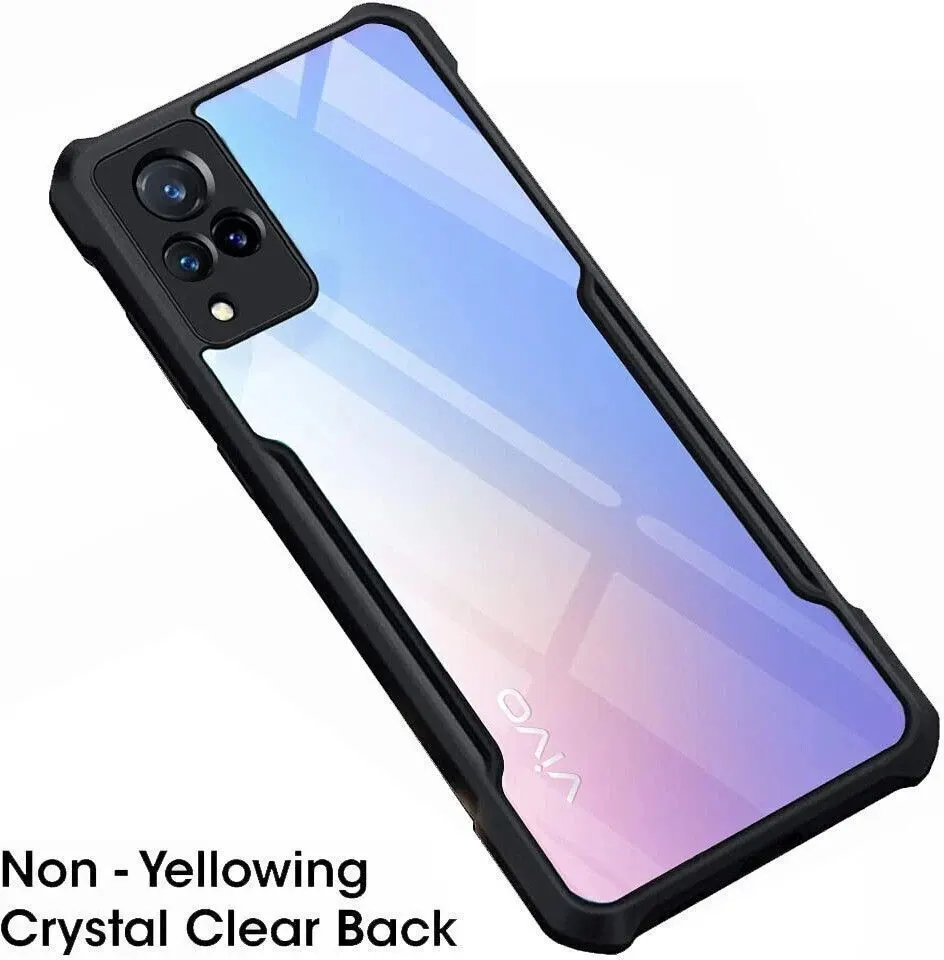 Micvir Back Cover for Vivo V21 5G (Transparent, Black, Shock Proof, Polycarbonate, Pack of: 1) — image 3 of 5