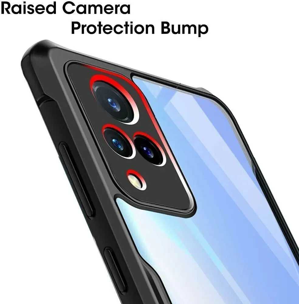 Micvir Back Cover for Vivo V21 5G (Transparent, Black, Shock Proof, Polycarbonate, Pack of: 1) — image 4 of 5