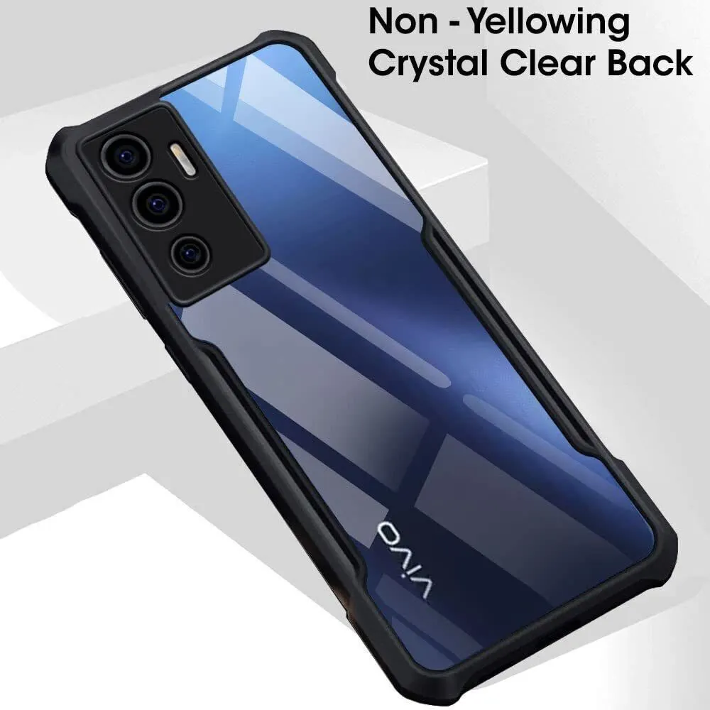 Micvir Back Cover for Vivo V23E 5G (Transparent, Black, Shock Proof, Polycarbonate, Pack of: 1) — image 3 of 5