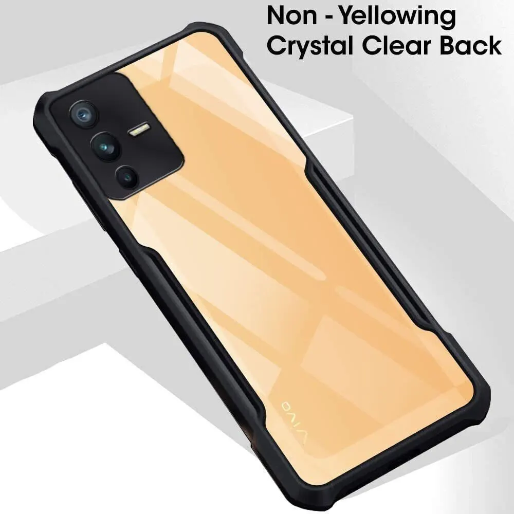 Micvir Back Cover for Vivo V23 Pro 5G (Transparent, Black, Shock Proof, Polycarbonate, Pack of: 1) — image 3 of 5