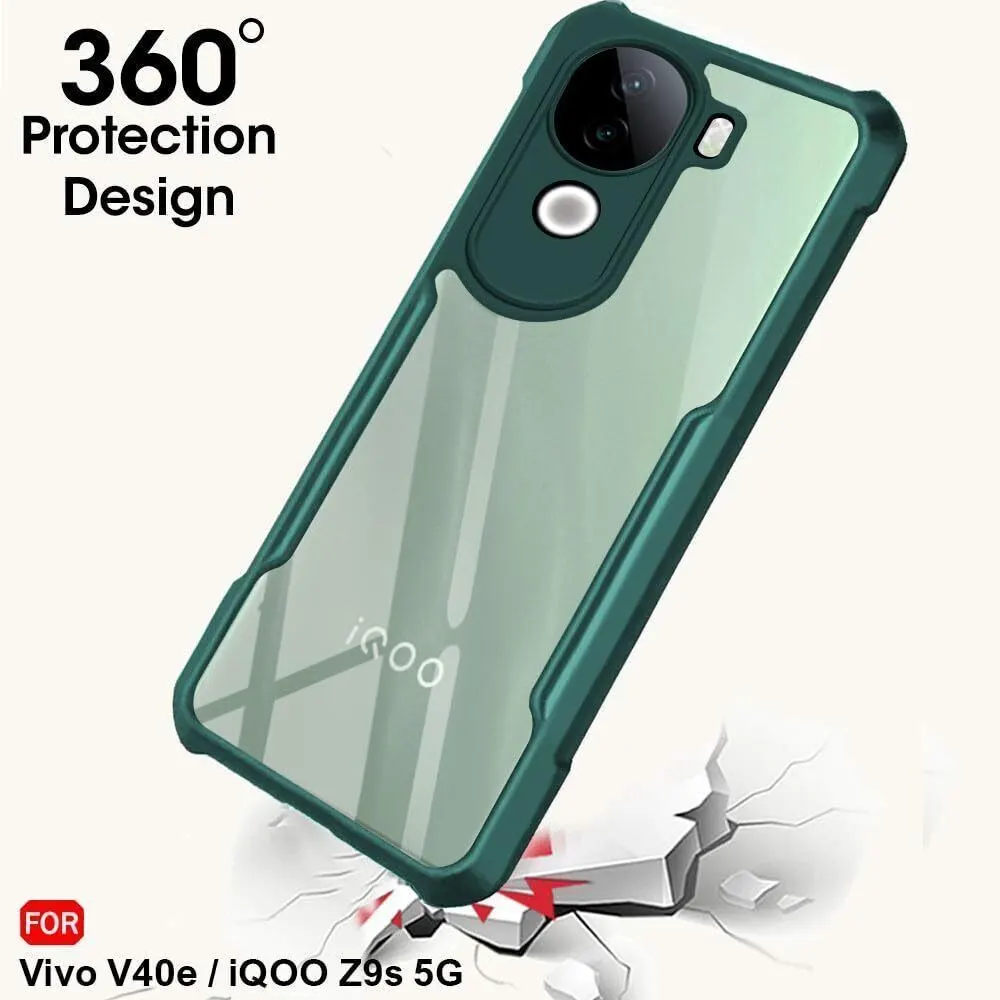 Micvir Back Cover for Vivo V40e 5G (Transparent, Green, Shock Proof, Polycarbonate, Pack of: 1) — image 2 of 5