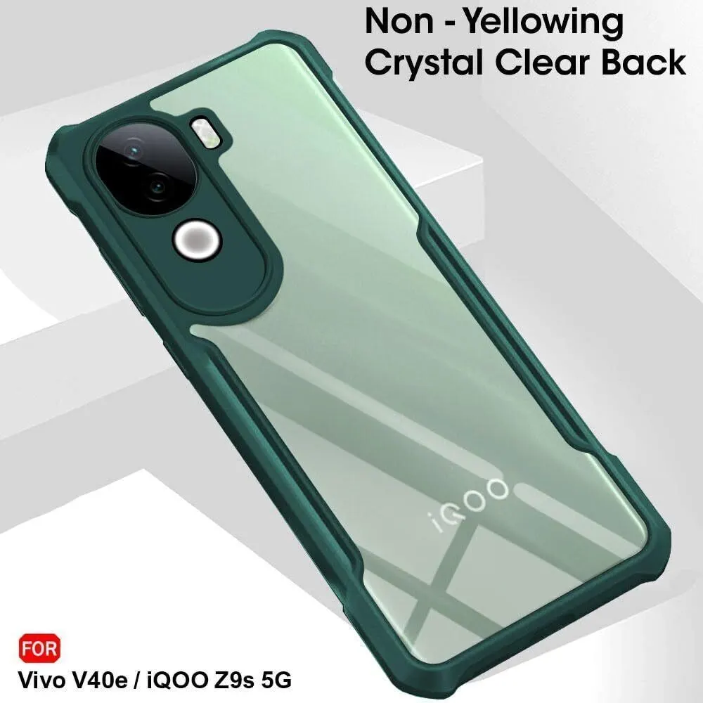 Micvir Back Cover for Vivo V40e 5G (Transparent, Green, Shock Proof, Polycarbonate, Pack of: 1) — image 3 of 5
