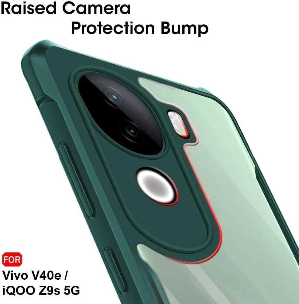 Micvir Back Cover for Vivo V40e 5G (Transparent, Green, Shock Proof, Polycarbonate, Pack of: 1) — image 4 of 5
