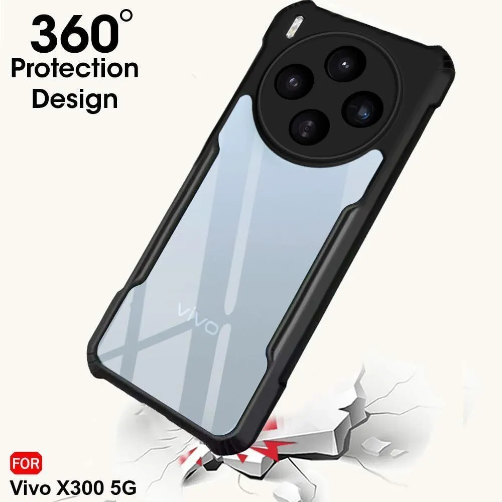 Xolia Back Cover for Vivo X300 5G (Transparent, Black, Shock Proof, Polycarbonate, Pack of: 1) — image 3 of 5