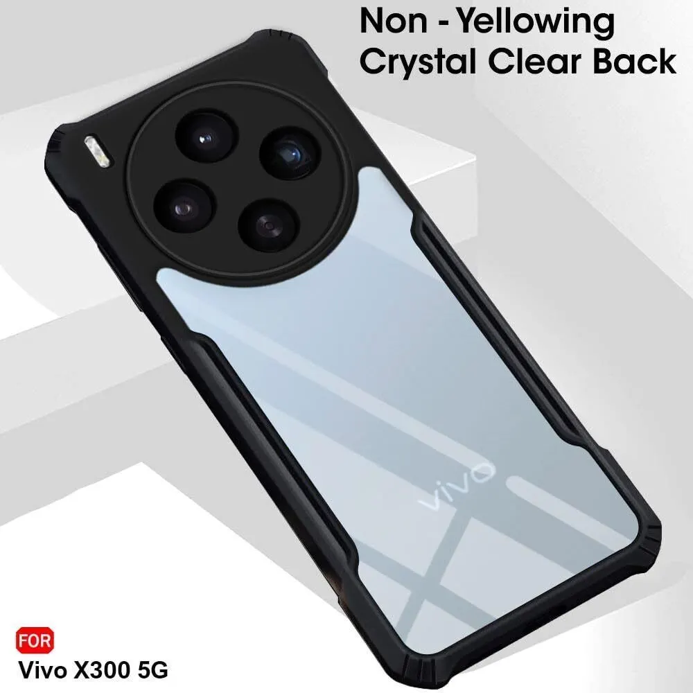 Xolia Back Cover for Vivo X300 5G (Transparent, Black, Shock Proof, Polycarbonate, Pack of: 1) — image 4 of 5