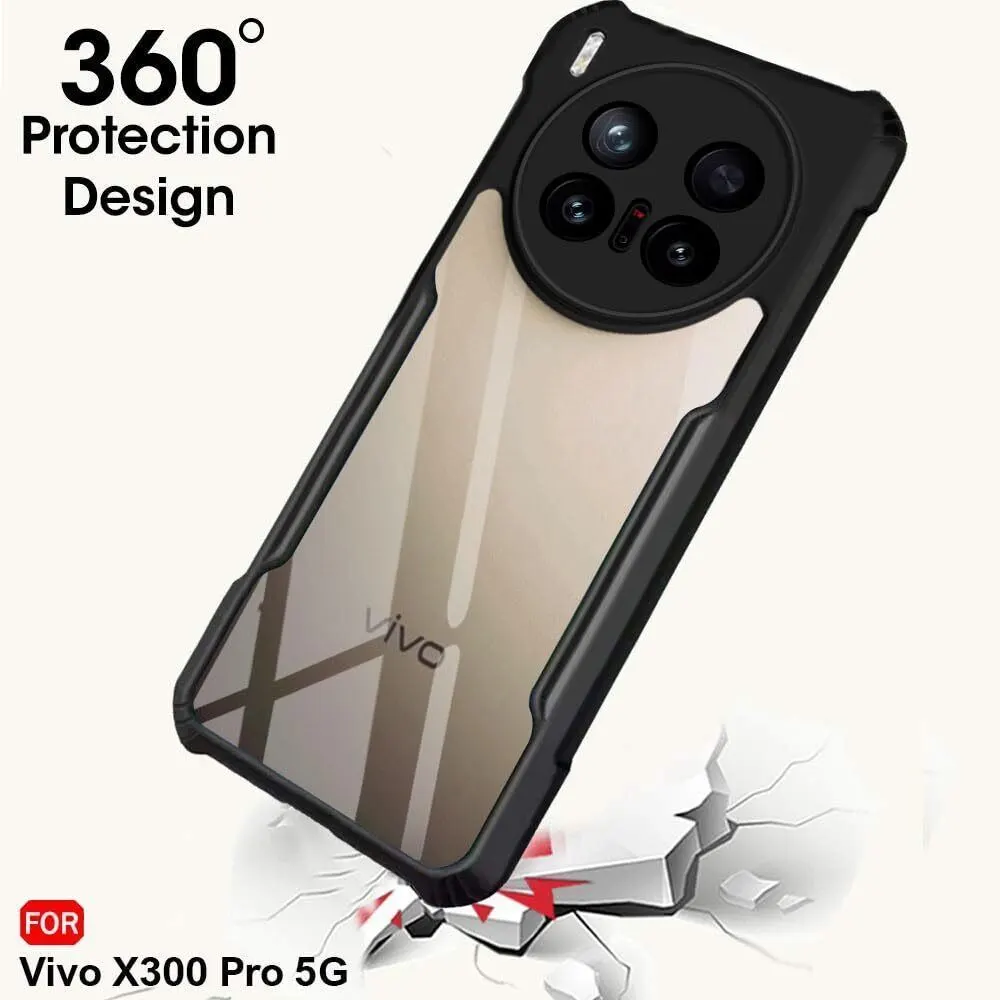 Xolia Back Cover for Vivo X300 Pro 5G (Transparent, Black, Shock Proof, Polycarbonate, Pack of: 1) — image 3 of 5