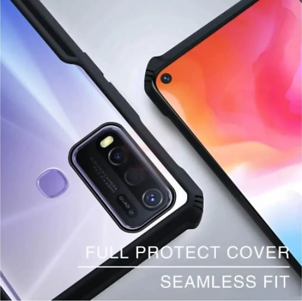 Micvir Back Cover for Vivo Y30 (Transparent, Black, Shock Proof, Polycarbonate, Pack of: 1) — image 2 of 5