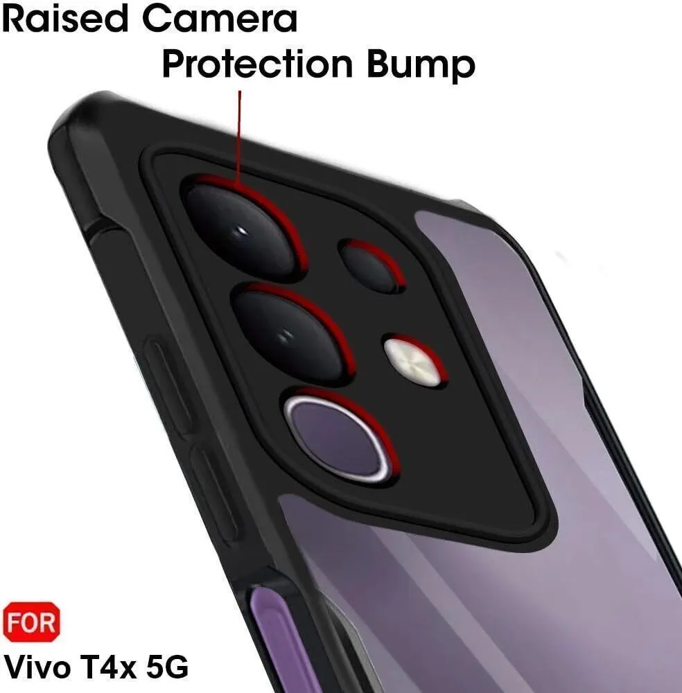 Micvir Back Cover for Vivo Y31 Pro 5G (Transparent, Black, Shock Proof, Polycarbonate, Pack of: 1) — image 4 of 5