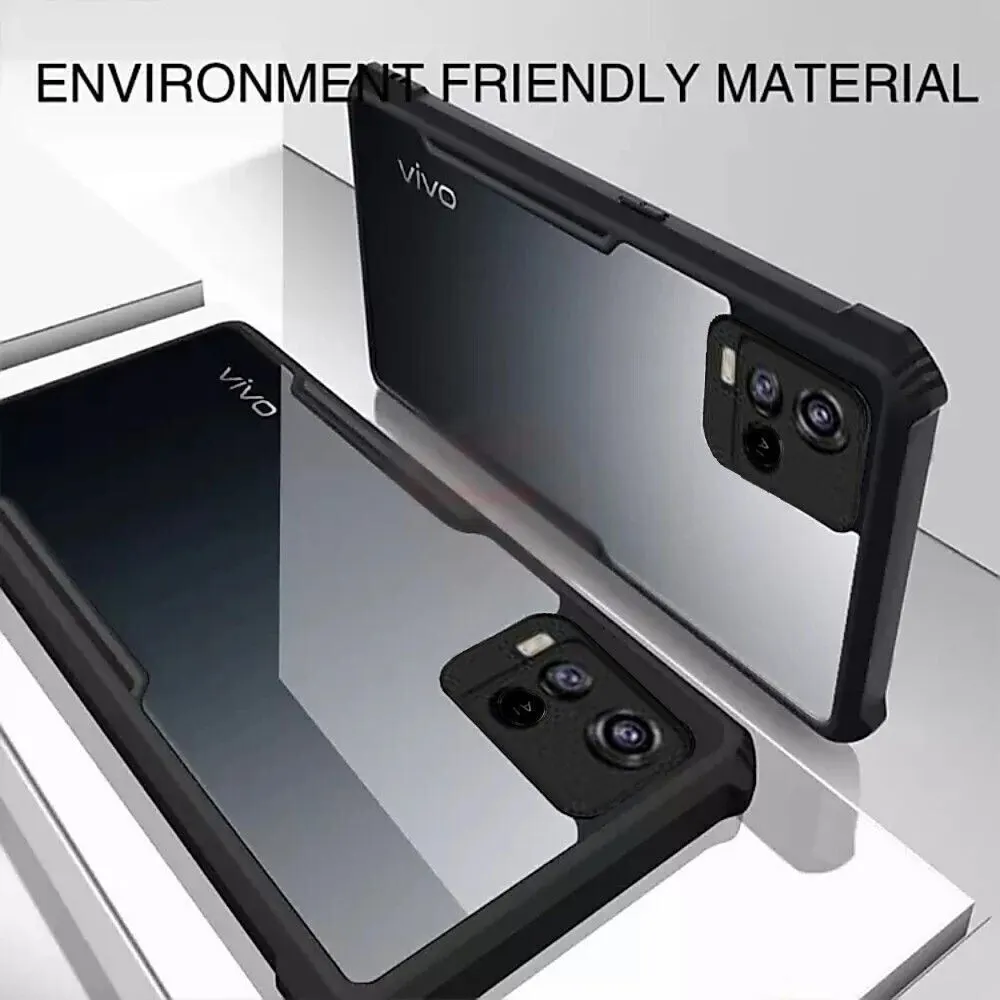 Micvir Back Cover for Vivo Y33s (Transparent, Black, Shock Proof, Polycarbonate, Pack of: 1) — image 3 of 5