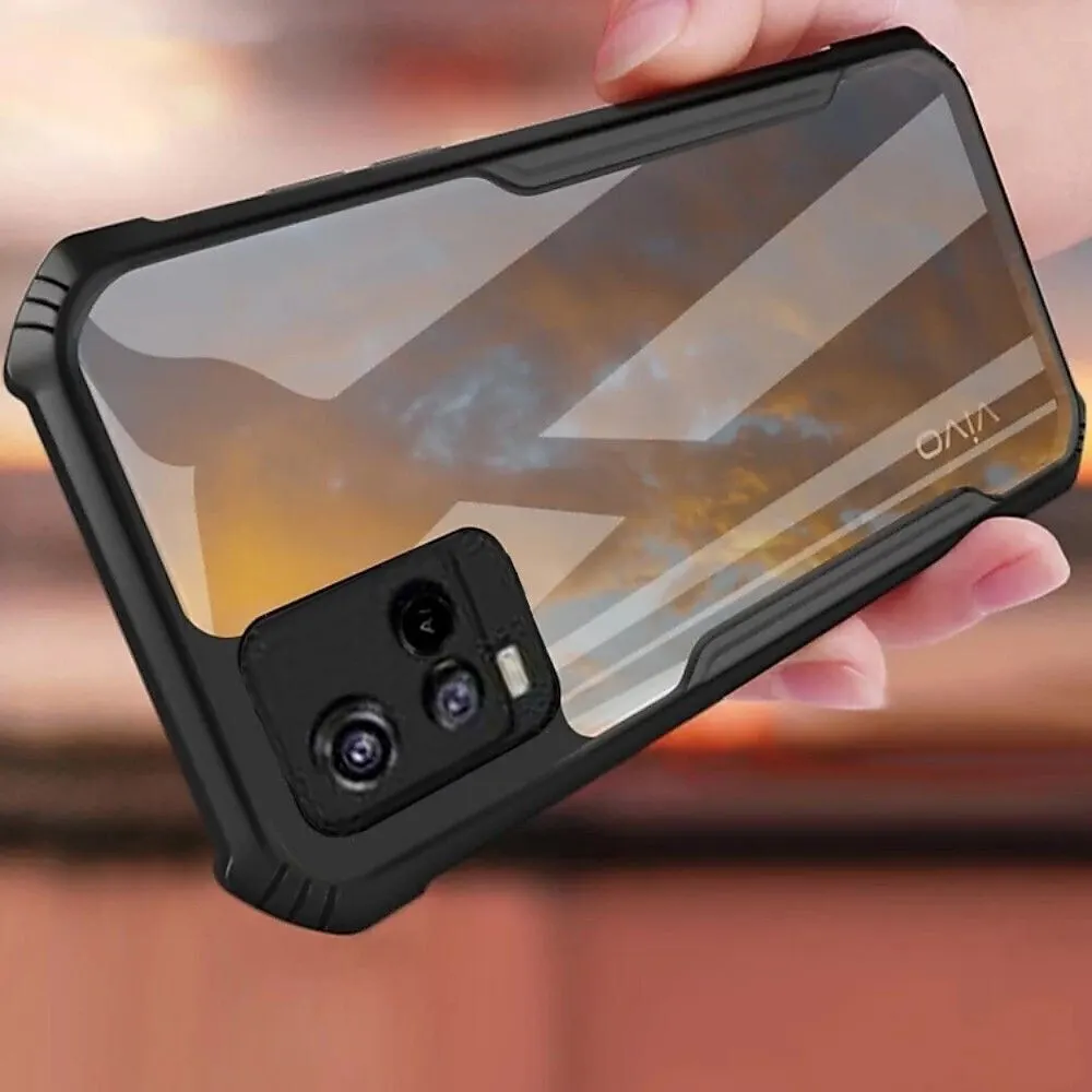 Micvir Back Cover for Vivo Y33s (Transparent, Black, Shock Proof, Polycarbonate, Pack of: 1) — image 4 of 5