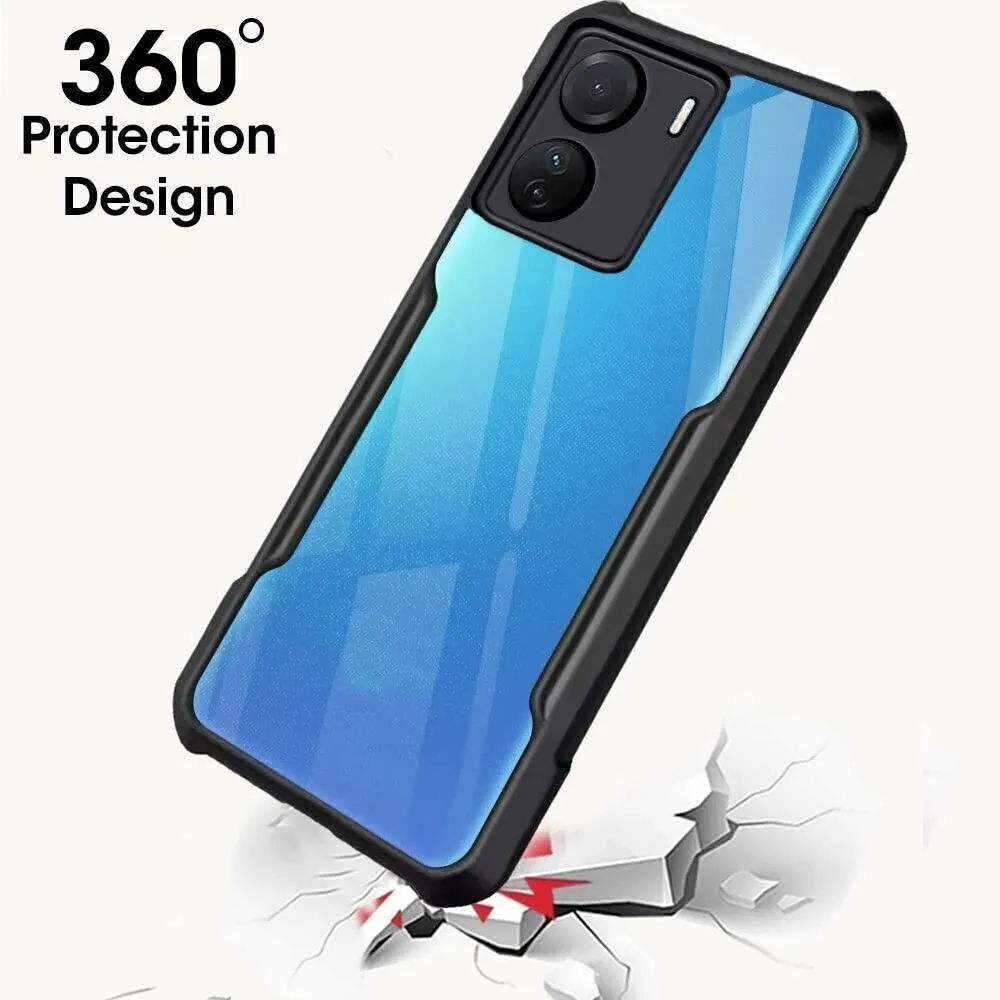 Micvir Back Cover for Vivo Y56 (Transparent, Black, Shock Proof, Polycarbonate, Pack of: 1) — image 2 of 5
