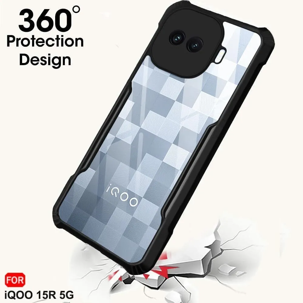 Xolia Back Cover for iQOO 15r 5G (Transparent, Black, Shock Proof, Polycarbonate, Pack of: 1) — image 3 of 5