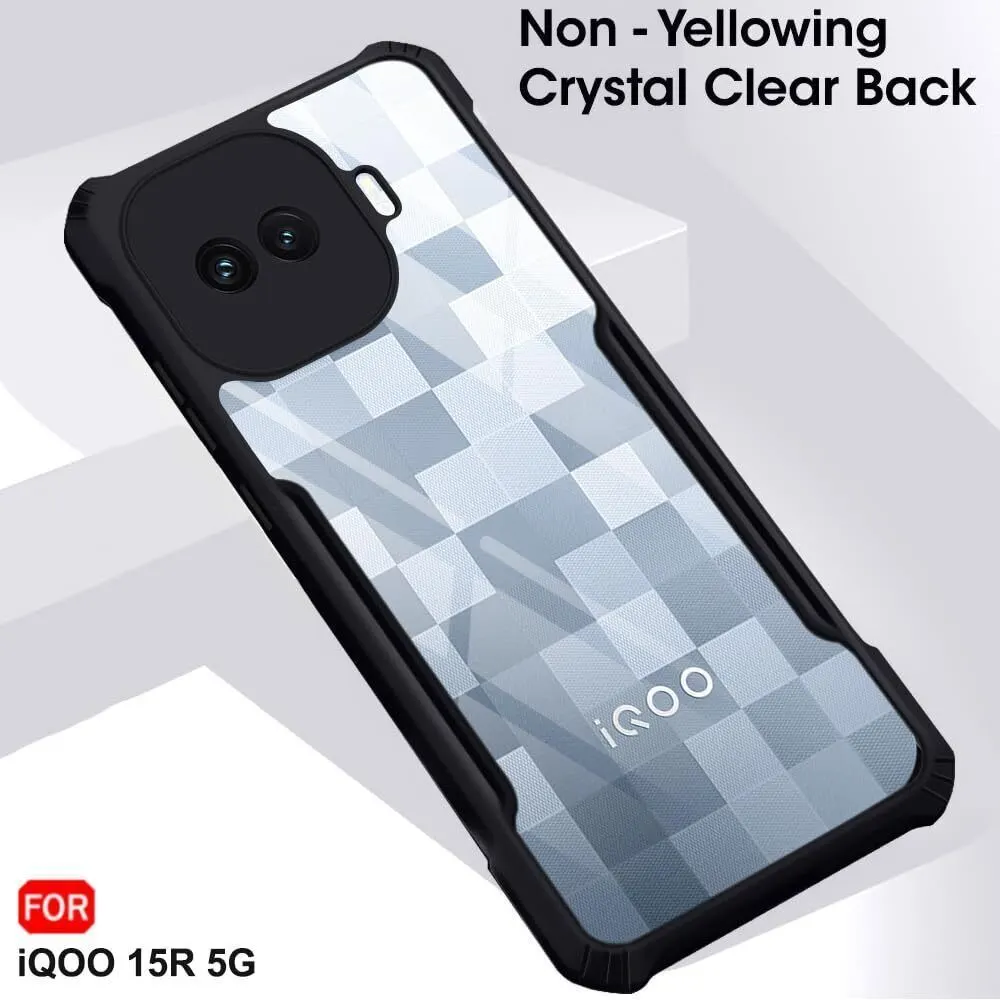 Xolia Back Cover for iQOO 15r 5G (Transparent, Black, Shock Proof, Polycarbonate, Pack of: 1) — image 4 of 5