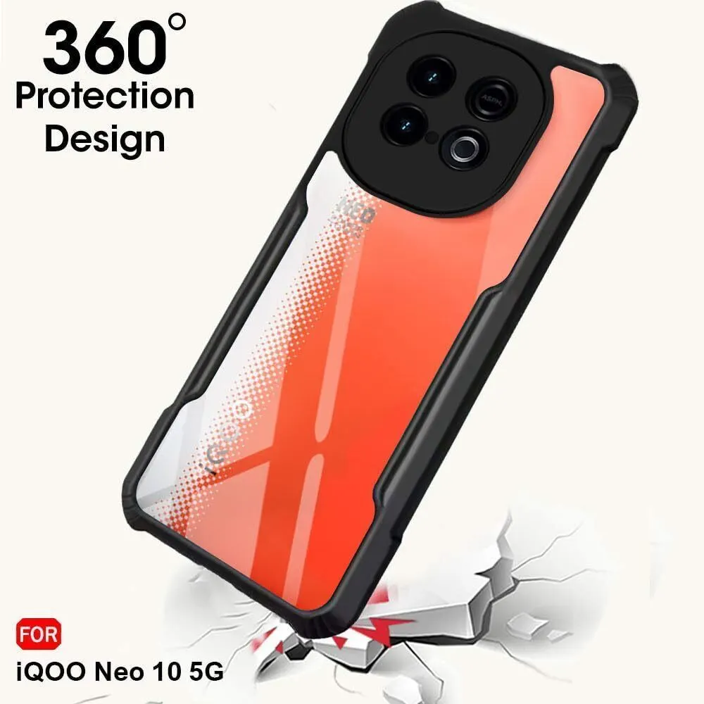 Micvir Back Cover for IQOO Neo 10 5G (Transparent, Black, Shock Proof, Polycarbonate, Pack of: 1) — image 3 of 5