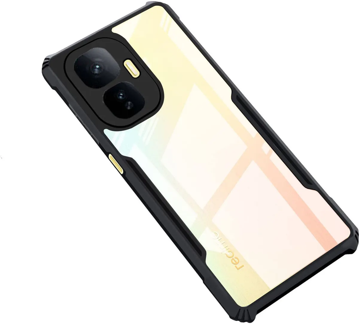 Micvir Back Cover for IQOO Neo 10 (Transparent, Black, Shock Proof, Polycarbonate, Pack of: 1)