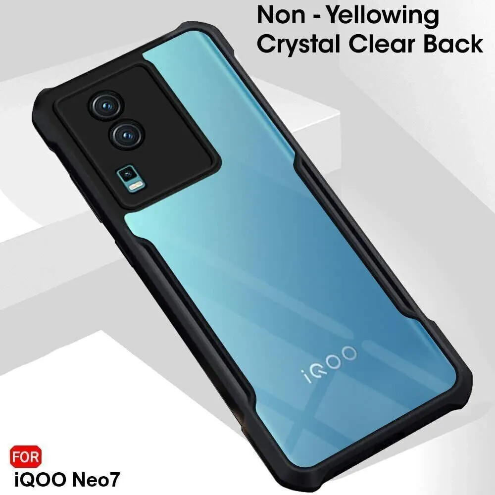 Micvir Back Cover for IQOO Neo 7 Pro (Transparent, Black, Shock Proof, Polycarbonate, Pack of: 1) — image 3 of 5