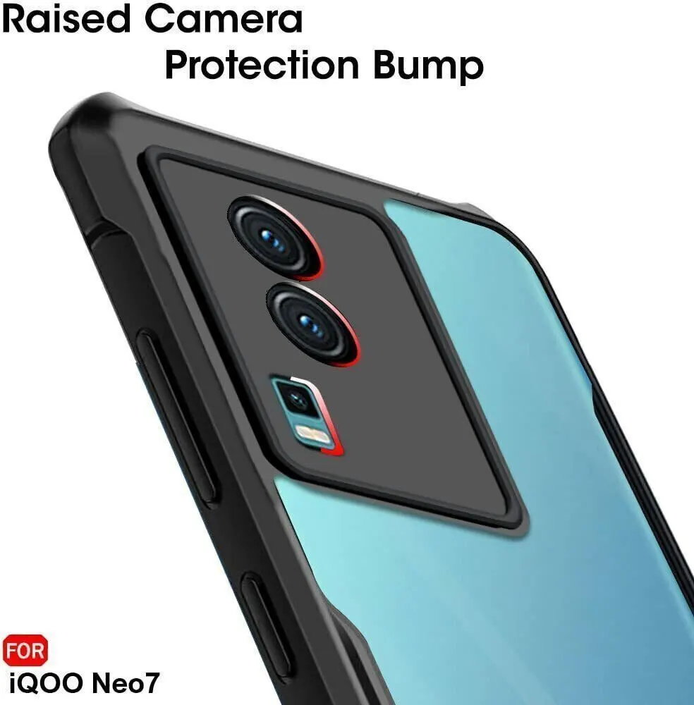 Micvir Back Cover for IQOO Neo 7 Pro (Transparent, Black, Shock Proof, Polycarbonate, Pack of: 1) — image 4 of 5
