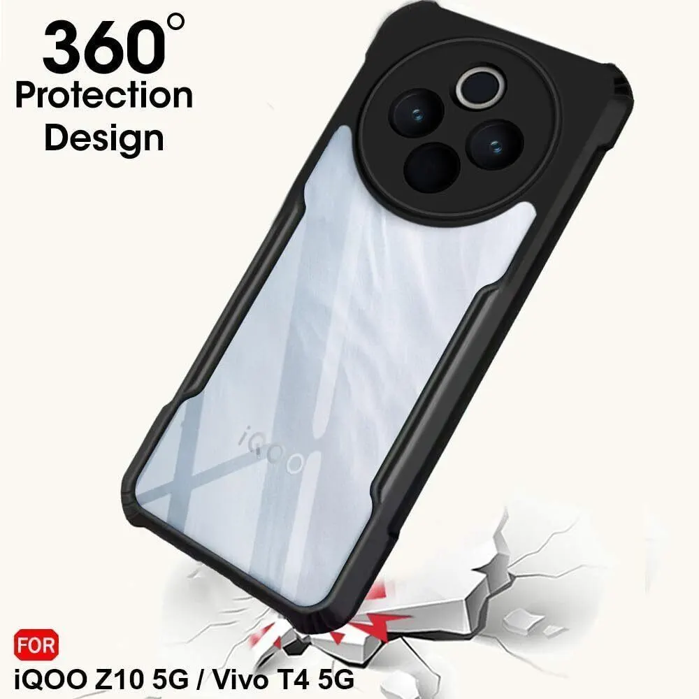 Micvir Back Cover for iQOO Z10 5G (Transparent, Black, Shock Proof, Polycarbonate, Pack of: 1) — image 3 of 5