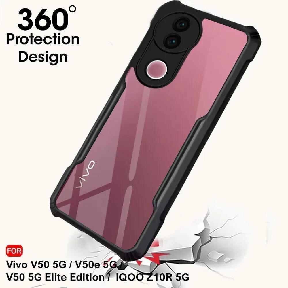 Micvir Back Cover for iQOO Z10R 5G (Transparent, Black, Shock Proof, Polycarbonate, Pack of: 1) — image 3 of 5