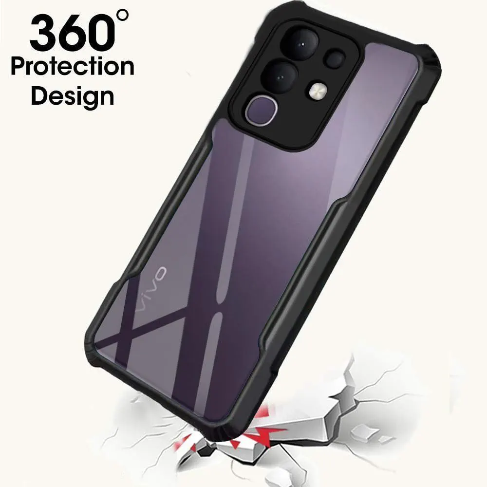 Micvir Back Cover for iQOO Z10x 5G (Transparent, Black, Shock Proof, Polycarbonate, Pack of: 1) — image 2 of 5
