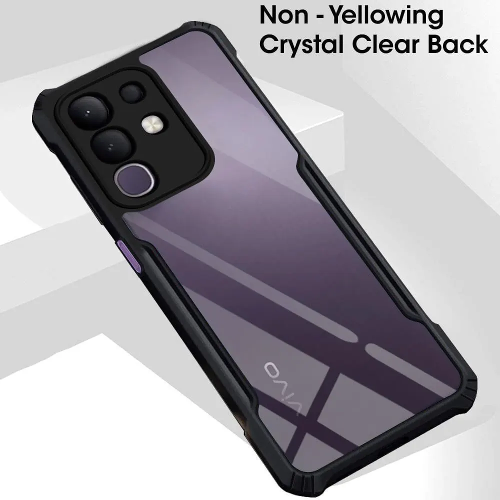 Micvir Back Cover for iQOO Z10x 5G (Transparent, Black, Shock Proof, Polycarbonate, Pack of: 1) — image 3 of 5