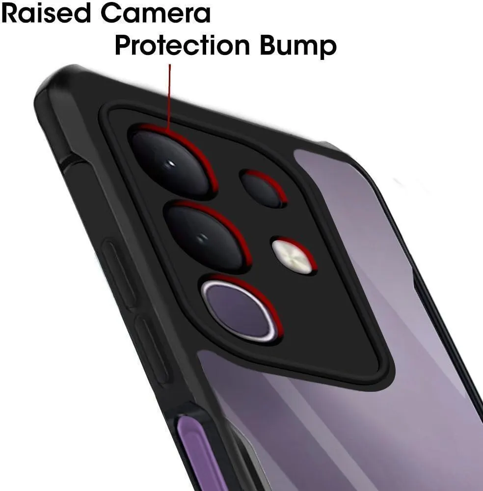 Micvir Back Cover for iQOO Z10x 5G (Transparent, Black, Shock Proof, Polycarbonate, Pack of: 1) — image 4 of 5
