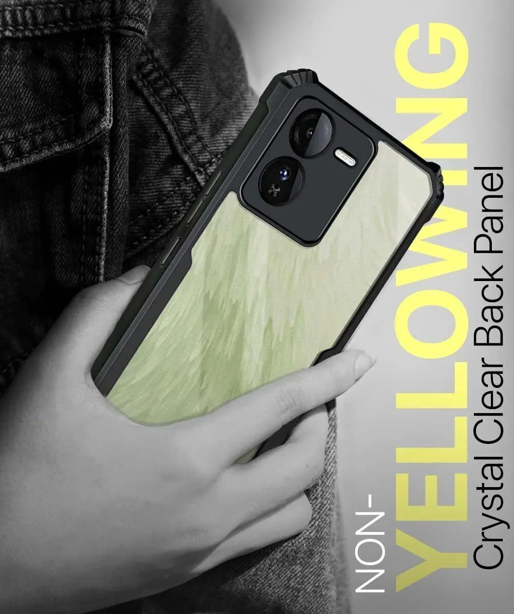 Micvir Back Cover for iQOO Z9 5G (Transparent, Black, Shock Proof, Polycarbonate, Pack of: 1) — image 3 of 5