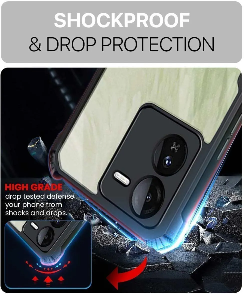 Micvir Back Cover for iQOO Z9 5G (Transparent, Black, Shock Proof, Polycarbonate, Pack of: 1) — image 4 of 5