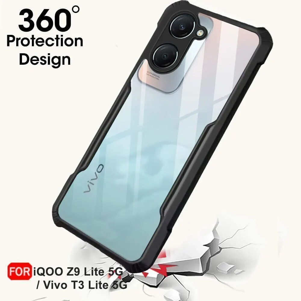 Micvir Back Cover for iQOO Z9 Lite 5G (Transparent, Black, Shock Proof, Polycarbonate, Pack of: 1) — image 2 of 5