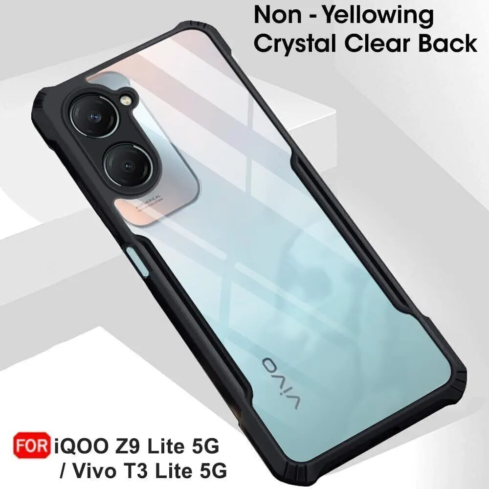 Micvir Back Cover for iQOO Z9 Lite 5G (Transparent, Black, Shock Proof, Polycarbonate, Pack of: 1) — image 3 of 5