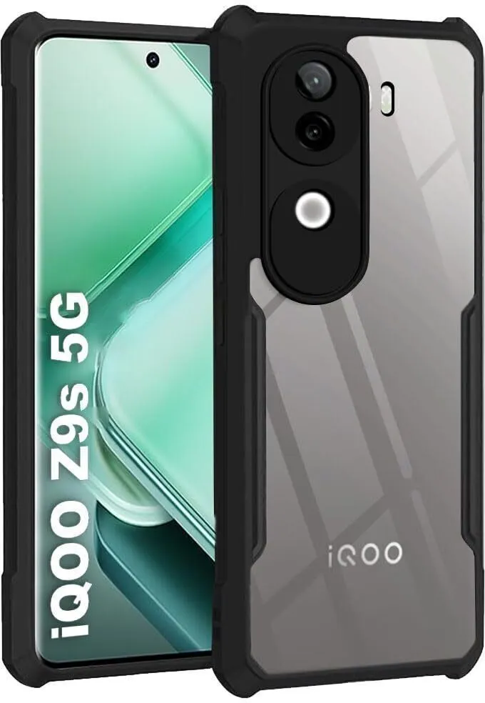 Micvir Back Cover for vivo V40e 5G (Transparent, Black, Shock Proof, Polycarbonate, Pack of: 1)