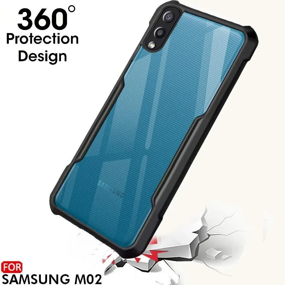 Micvir Back Cover for Samsung Galaxy A02 (Transparent, Black, Shock Proof, Polycarbonate, Pack of: 1) — image 2 of 5