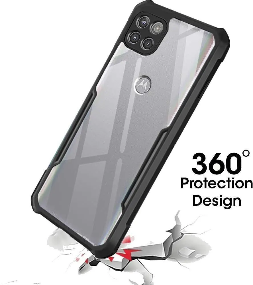Micvir Back Cover for Motorola Moto G 5G (Transparent, Black, Shock Proof, Polycarbonate, Pack of: 1) — image 3 of 5