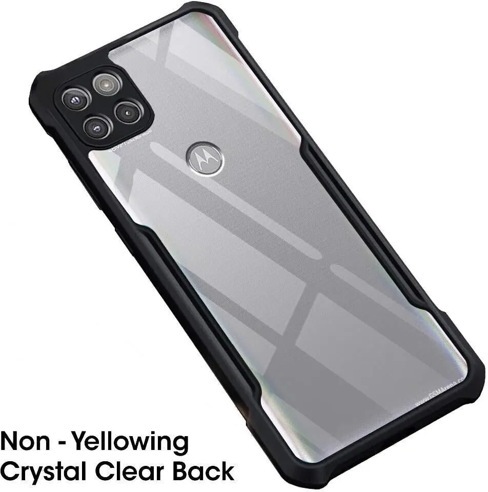 Micvir Back Cover for Motorola Moto G 5G (Transparent, Black, Shock Proof, Polycarbonate, Pack of: 1) — image 4 of 5