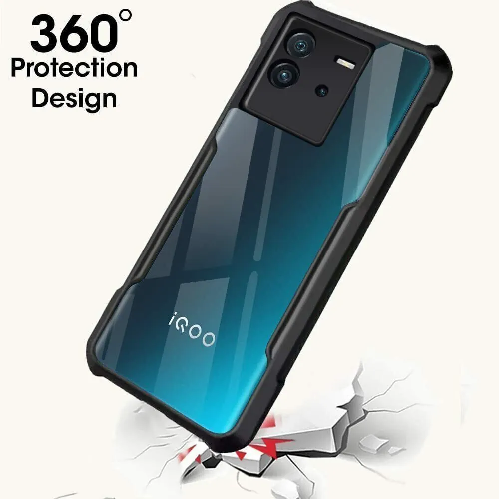 Micvir Back Cover for iQOO Neo 6 5G (Transparent, Black, Shock Proof, Polycarbonate, Pack of: 1) — image 3 of 5