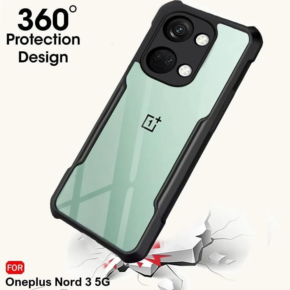 Micvir Back Cover for OnePlus Nord 3 5G (Transparent, Black, Shock Proof, Polycarbonate, Pack of: 1) — image 2 of 5