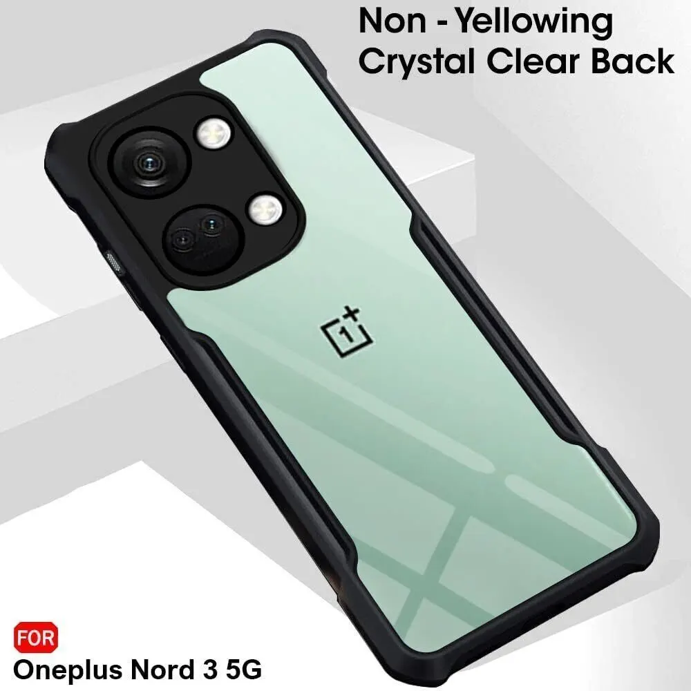 Micvir Back Cover for OnePlus Nord 3 5G (Transparent, Black, Shock Proof, Polycarbonate, Pack of: 1) — image 3 of 5