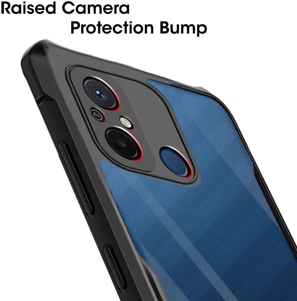 Micvir Back Cover for POCO C55 (Transparent, Black, Shock Proof, Polycarbonate, Pack of: 1) — image 4 of 5