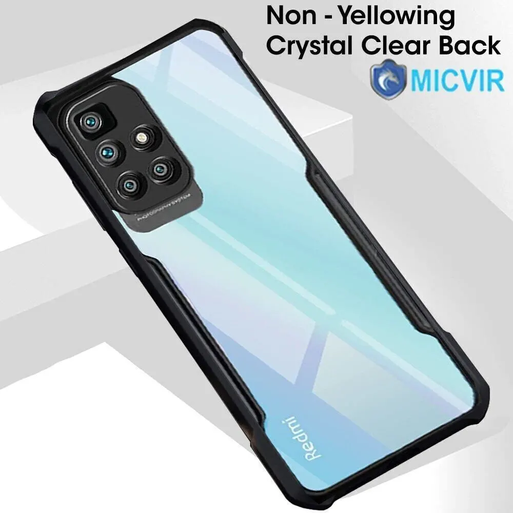 Micvir Back Cover for Redmi 10 Prime (Black, Shock Proof, Polycarbonate, Pack of: 1) — image 2 of 5