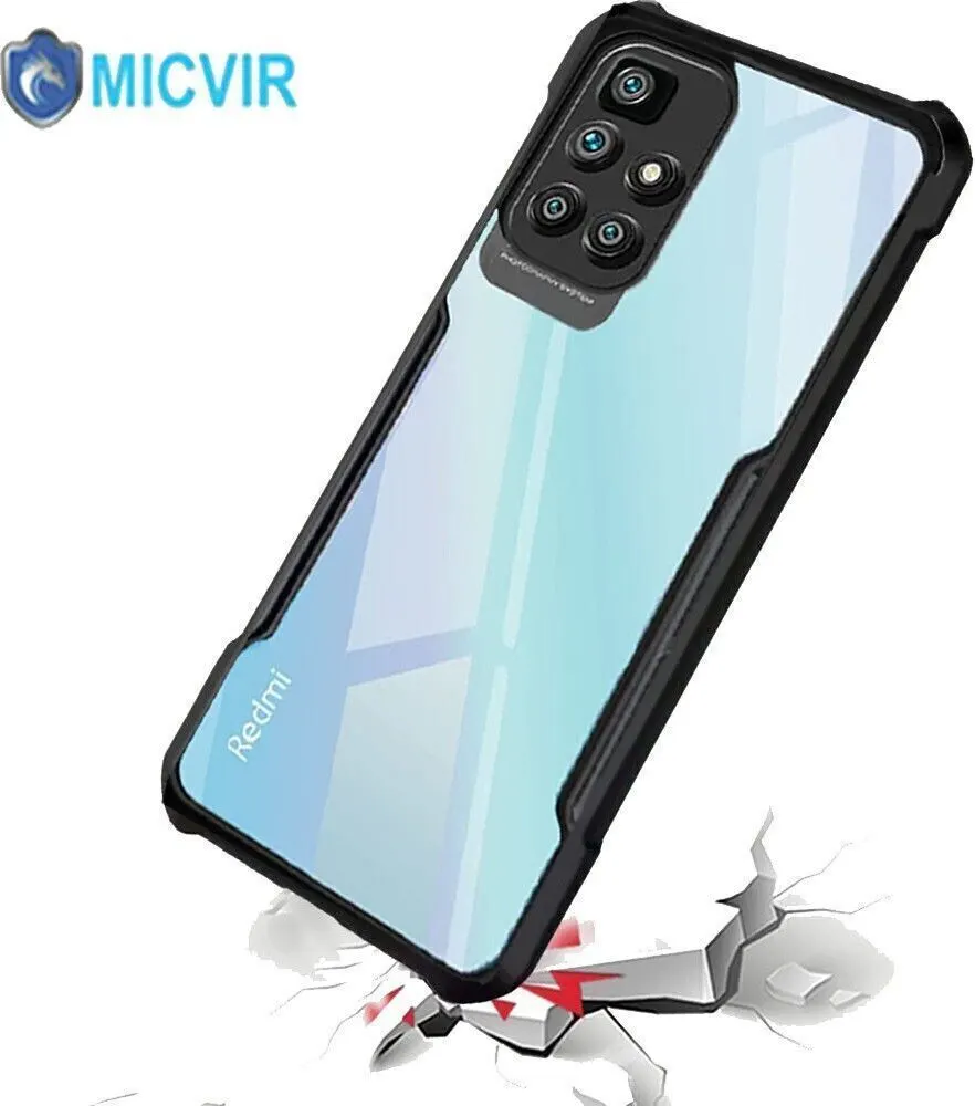 Micvir Back Cover for Redmi 10 Prime (Black, Shock Proof, Polycarbonate, Pack of: 1) — image 3 of 5