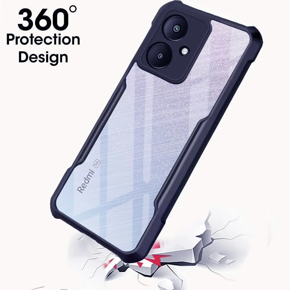 Micvir Back Cover for Redmi 13C 5G (Transparent, Blue, Shock Proof, Polycarbonate, Pack of: 1) — image 2 of 4