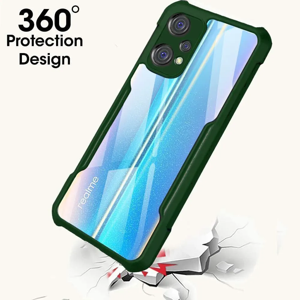 Micvir Back Cover for Realme Narzo 50A Prime (Transparent, Green, Shock Proof, Polycarbonate, Pack of: 1) — image 3 of 5