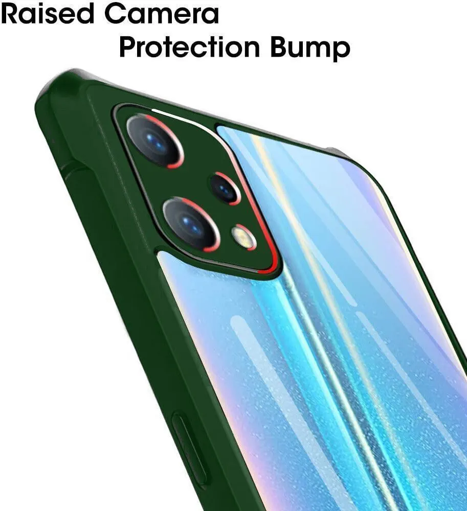 Micvir Back Cover for Realme Narzo 50A Prime (Transparent, Green, Shock Proof, Polycarbonate, Pack of: 1) — image 4 of 5